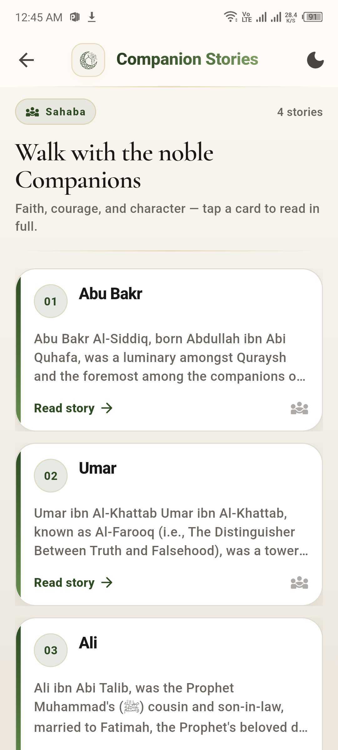 Companion Stories